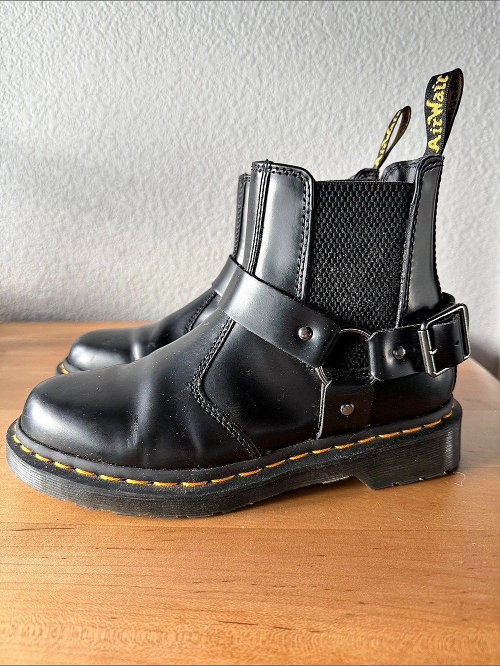 Dr. Martens Jaimes Leather Harness Chelsea Boots Black